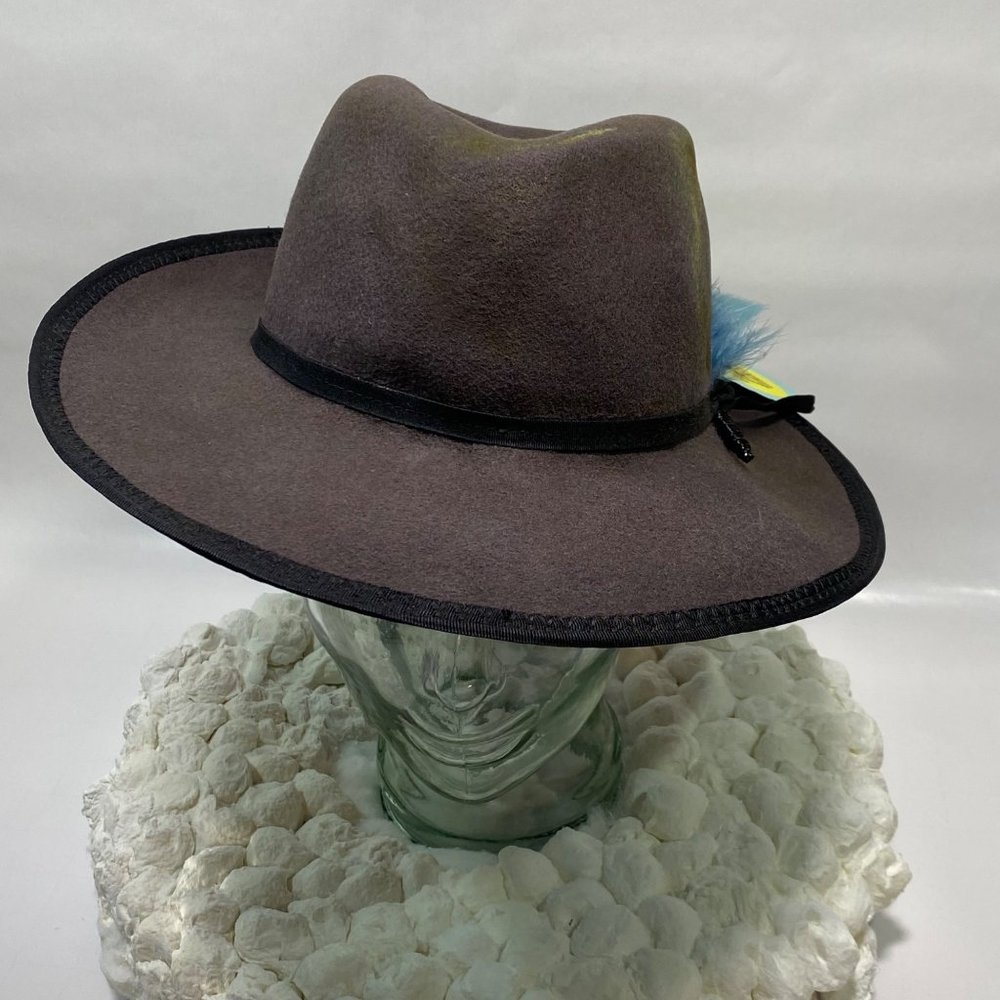 Handmade Gray Wool Rancher - Picture 5 of 14
